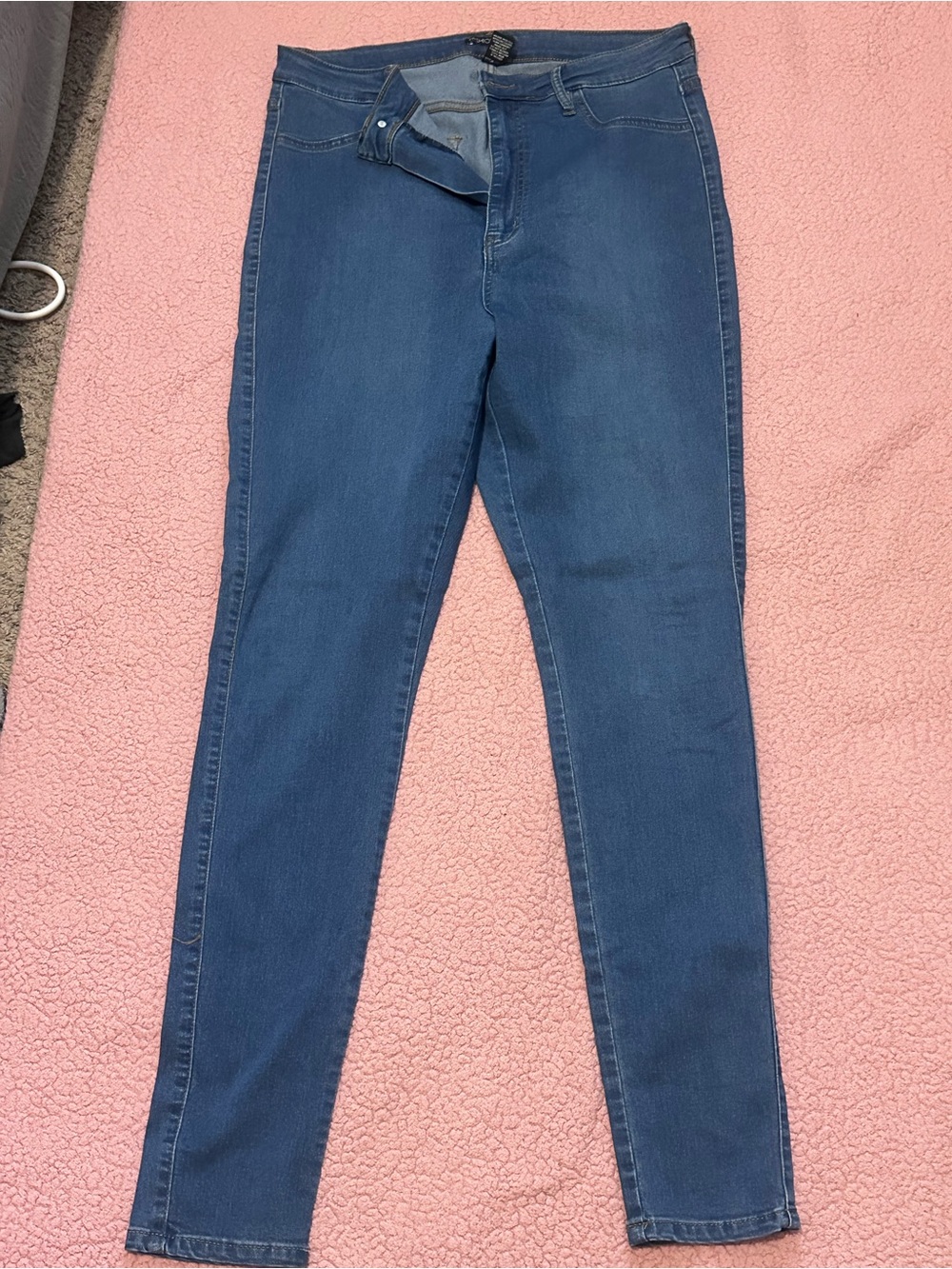 Fashion Nova Women's Dark Blue Skinny Jeans